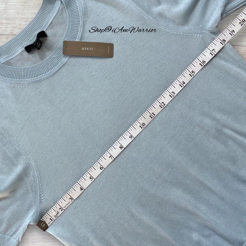 J.Crew NWT {FIRM} light weight silk blend short sleeve sweater shop@iamwarrior - Picture 8 of 12